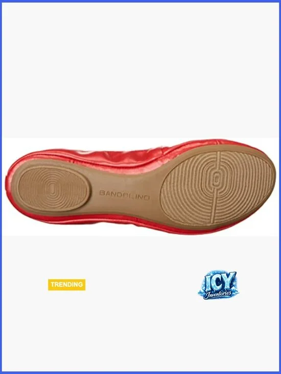 Ballet Flat with Elastic Topline, Round Toe, Slip-On Closure - Picture 4 of 7